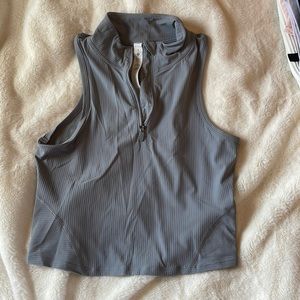 Lululemon Rib Zip Up tank top